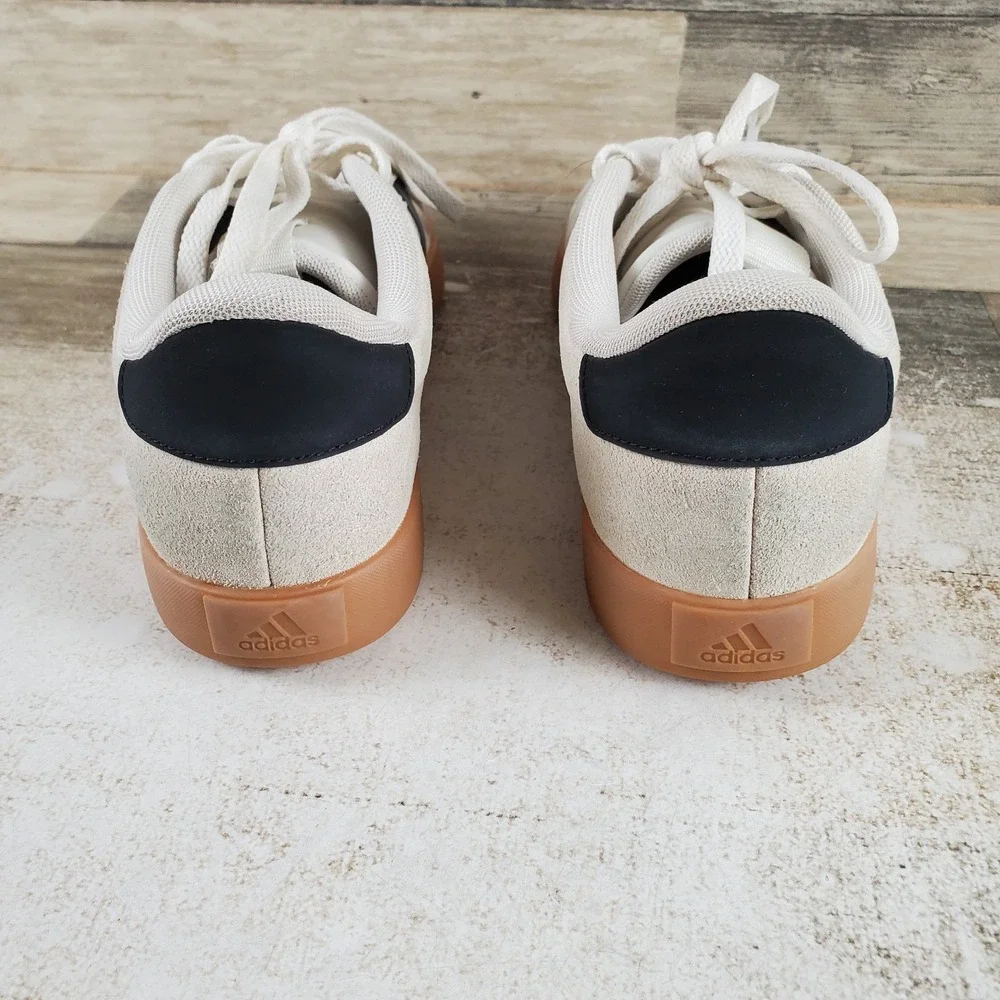 Adidas VL Court 3.0 Womens Shoes Sz 9 Low Top Suede Lace Up Sneakers